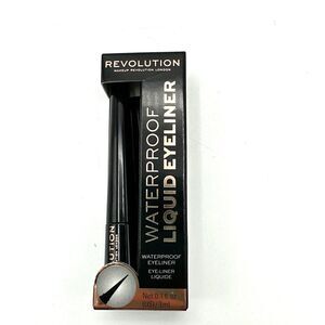 Makeup Revolution London Waterproof Liquid Eyeliner Black 2- NEW IN BOX